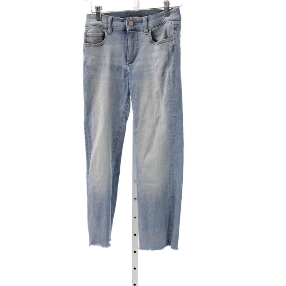 DL 1961 Women Ankle Jeans Blue High Waist Cotton Button Size 26